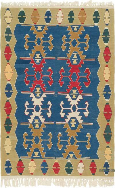 Yeni Kök Boya El Dokuma Kilim - 120 cm x 176 cm