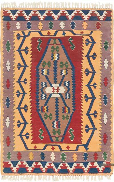 Yeni Kök Boya El Dokuma Kilim - 112 cm x 167 cm