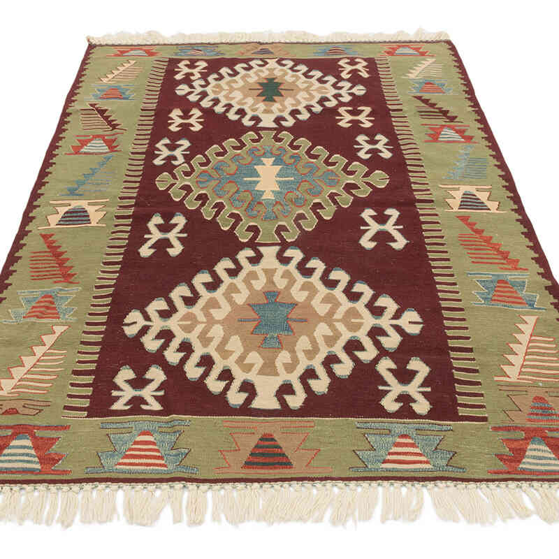Yeni Kök Boya El Dokuma Kilim - 117 cm x 170 cm - K0080167