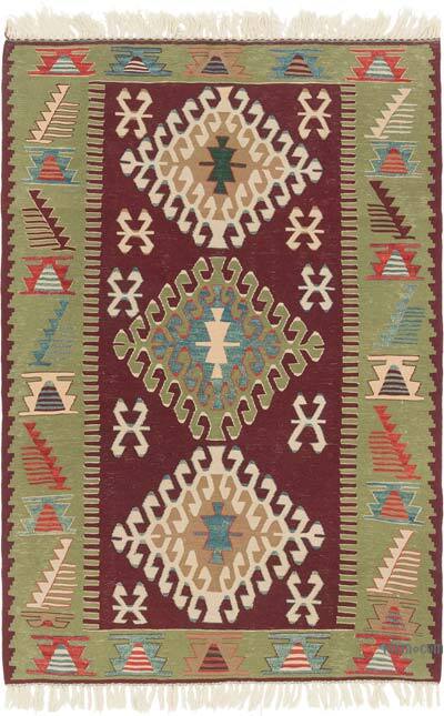 Yeni Kök Boya El Dokuma Kilim - 117 cm x 170 cm