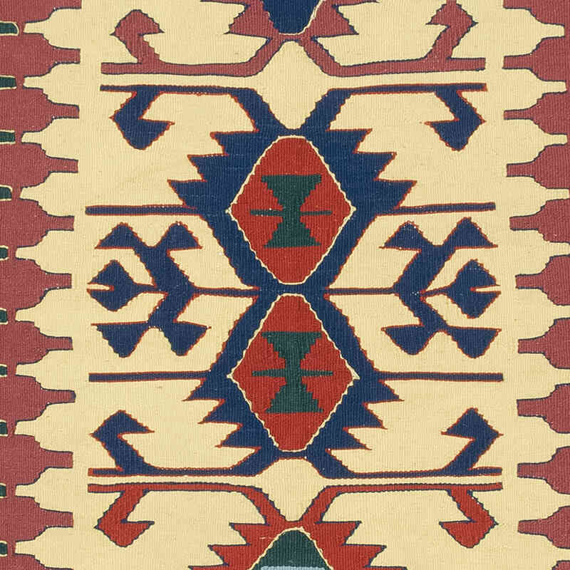 New Handwoven Turkish Kilim Rug - 4' 1" x 6'  (49" x 72") - K0080168