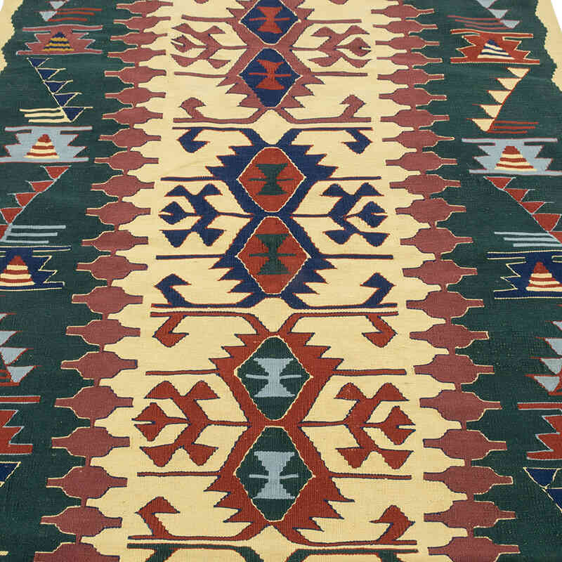 New Handwoven Turkish Kilim Rug - 4' 1" x 6'  (49" x 72") - K0080168