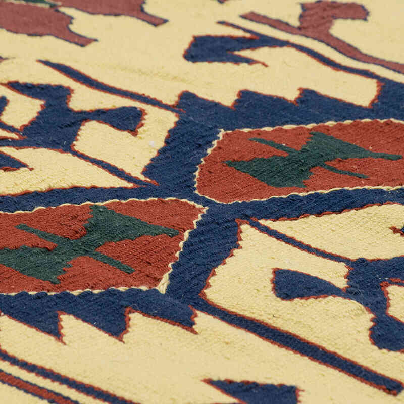 New Handwoven Turkish Kilim Rug - 4' 1" x 6'  (49" x 72") - K0080168