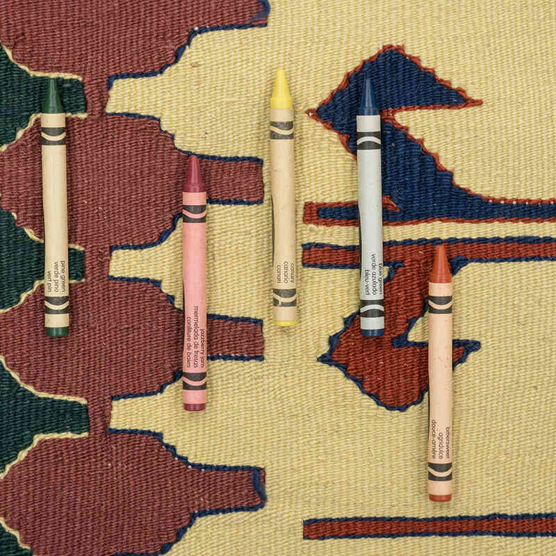 New Handwoven Turkish Kilim Rug - 4' 1" x 6'  (49" x 72") - K0080168