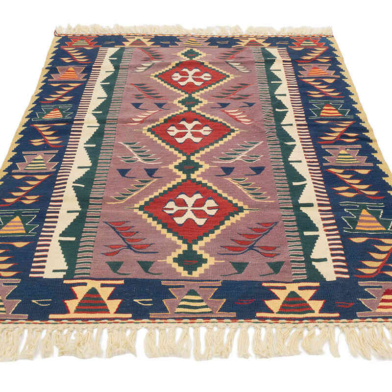 Yeni Kök Boya El Dokuma Kilim - 112 cm x 158 cm - K0080169