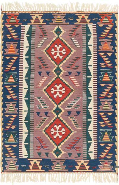 Yeni Kök Boya El Dokuma Kilim - 112 cm x 158 cm