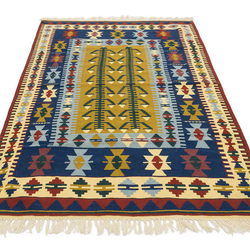 Yeni Kök Boya El Dokuma Kilim - 121 cm x 183 cm - K0080171