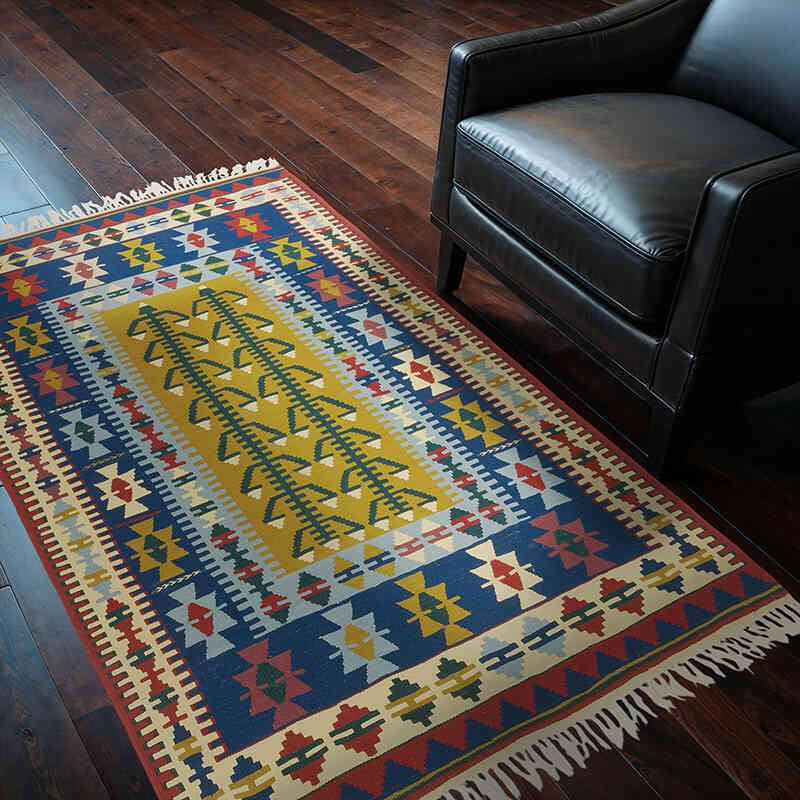Yeni Kök Boya El Dokuma Kilim - 121 cm x 183 cm - K0080171