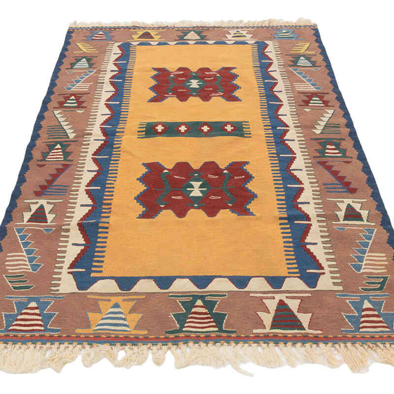 Nueva Alfombra Turca Kilim - 108 cm x 163 cm - K0080172
