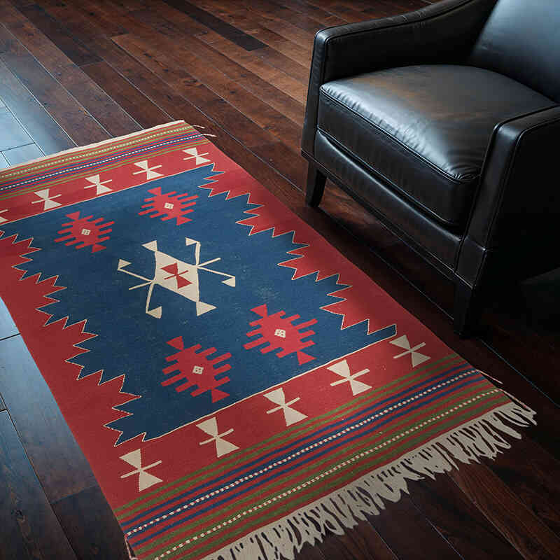 Nueva Alfombra Turca Kilim - 119 cm x 171 cm - K0080174