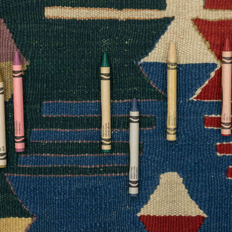 New Handwoven Turkish Kilim Rug - 4' 3" x 5' 10" (51" x 70") - K0080175