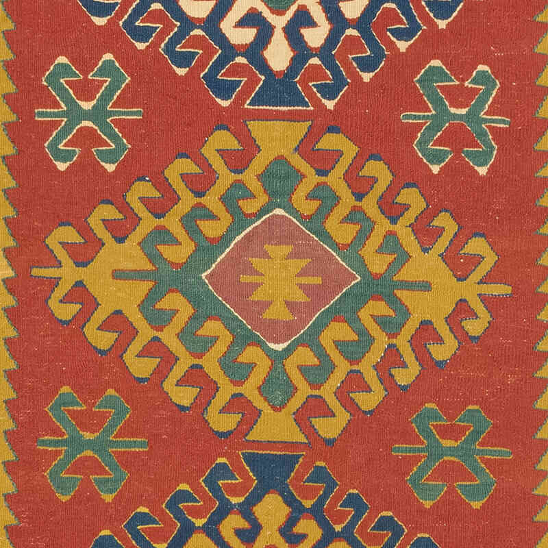 New Handwoven Turkish Kilim Rug - 3' 10" x 5' 9" (46" x 69") - K0080176