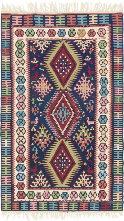 Yeni Kök Boya El Dokuma Kilim - 98 cm x 165 cm