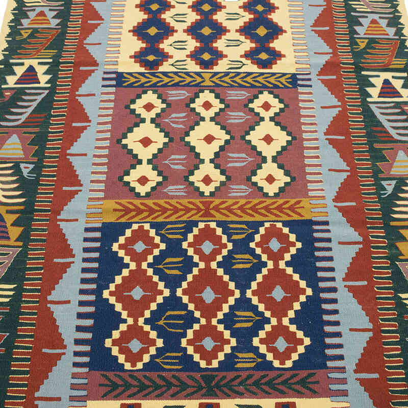 Yeni Kök Boya El Dokuma Kilim - 110 cm x 164 cm - K0080178