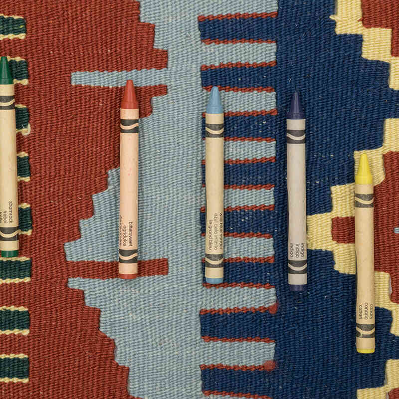 Yeni Kök Boya El Dokuma Kilim - 110 cm x 164 cm - K0080178