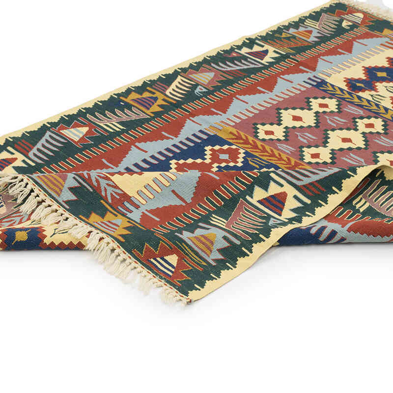 Yeni Kök Boya El Dokuma Kilim - 110 cm x 164 cm - K0080178