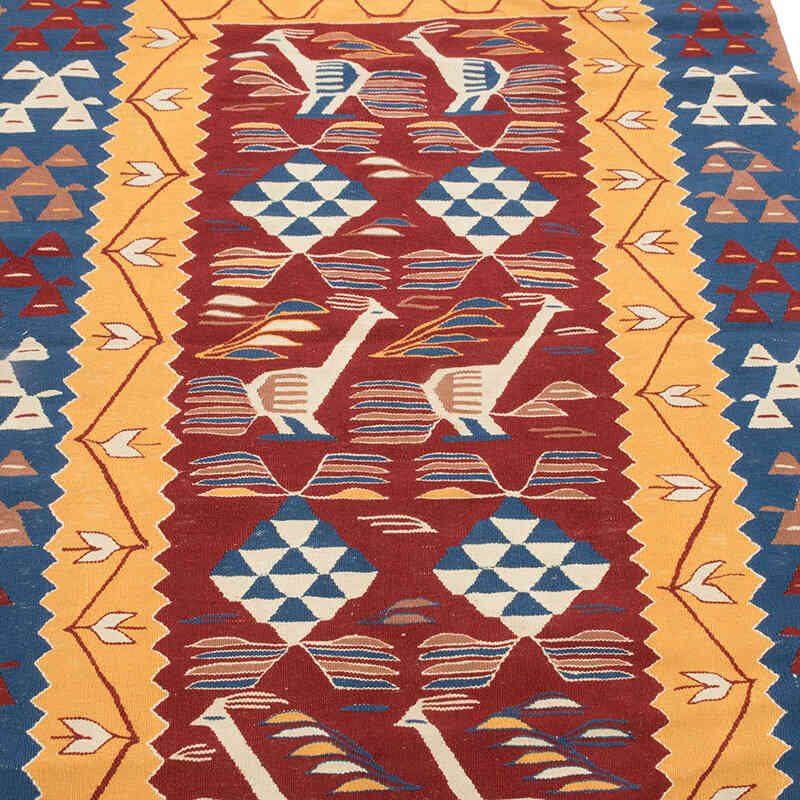Yeni Kök Boya El Dokuma Kilim - 111 cm x 162 cm - K0080180