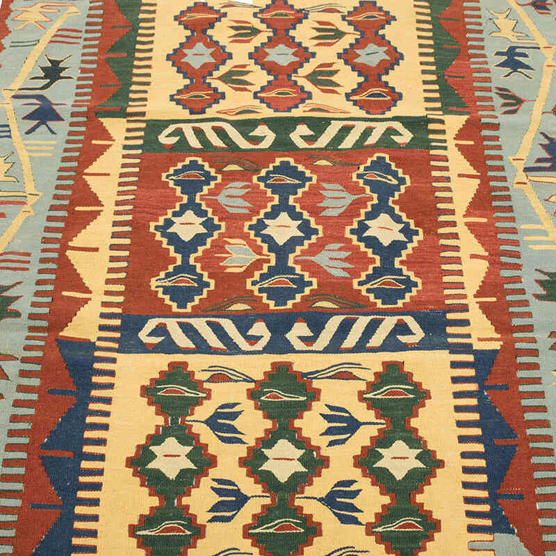 Yeni Kök Boya El Dokuma Kilim - 112 cm x 166 cm - K0080184