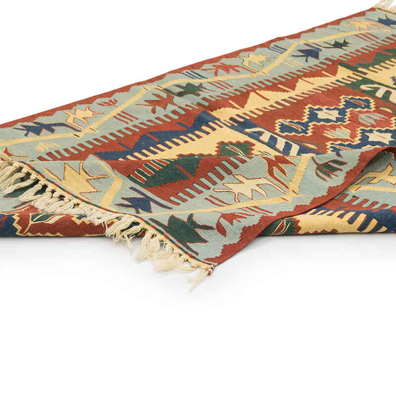 Yeni Kök Boya El Dokuma Kilim - 112 cm x 166 cm - K0080184