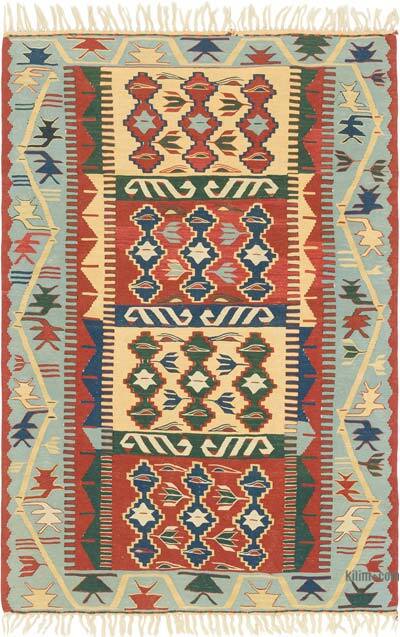 Yeni Kök Boya El Dokuma Kilim - 112 cm x 166 cm