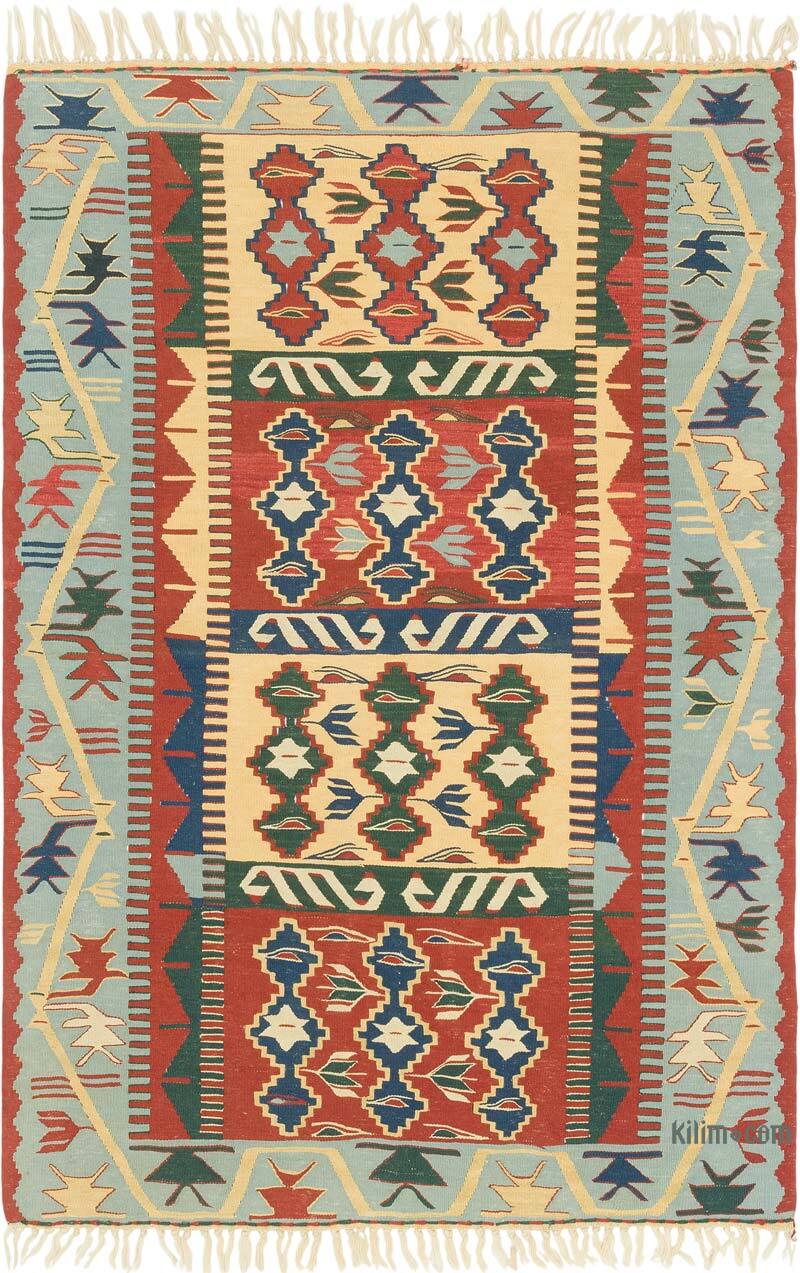 Yeni Kök Boya El Dokuma Kilim - 112 cm x 166 cm - K0080184