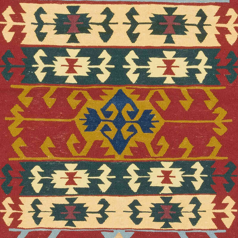 New Handwoven Turkish Kilim Rug - 3' 8" x 5' 6" (44" x 66") - K0080185