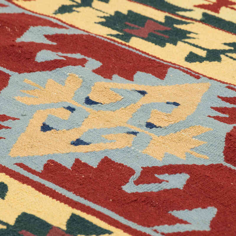 New Handwoven Turkish Kilim Rug - 3' 8" x 5' 6" (44" x 66") - K0080185