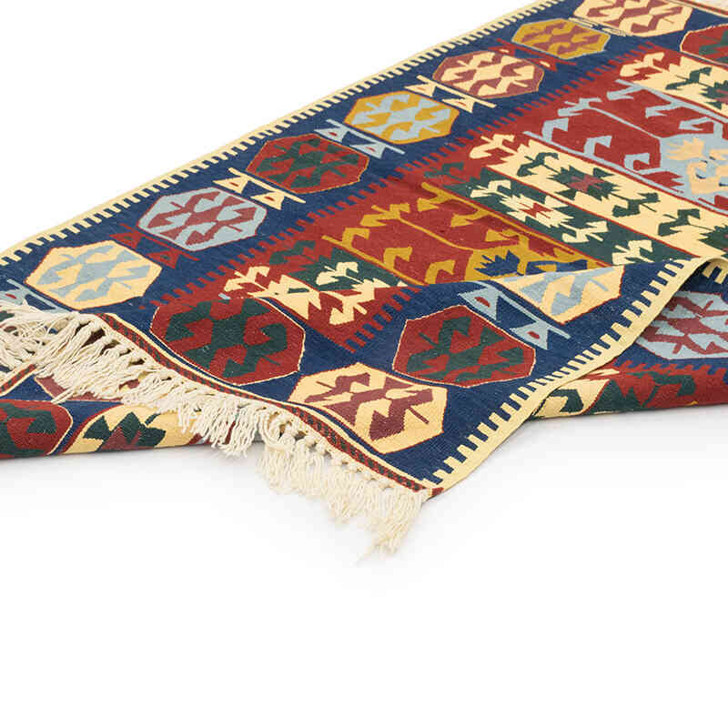 New Handwoven Turkish Kilim Rug - 3' 8" x 5' 6" (44" x 66") - K0080185