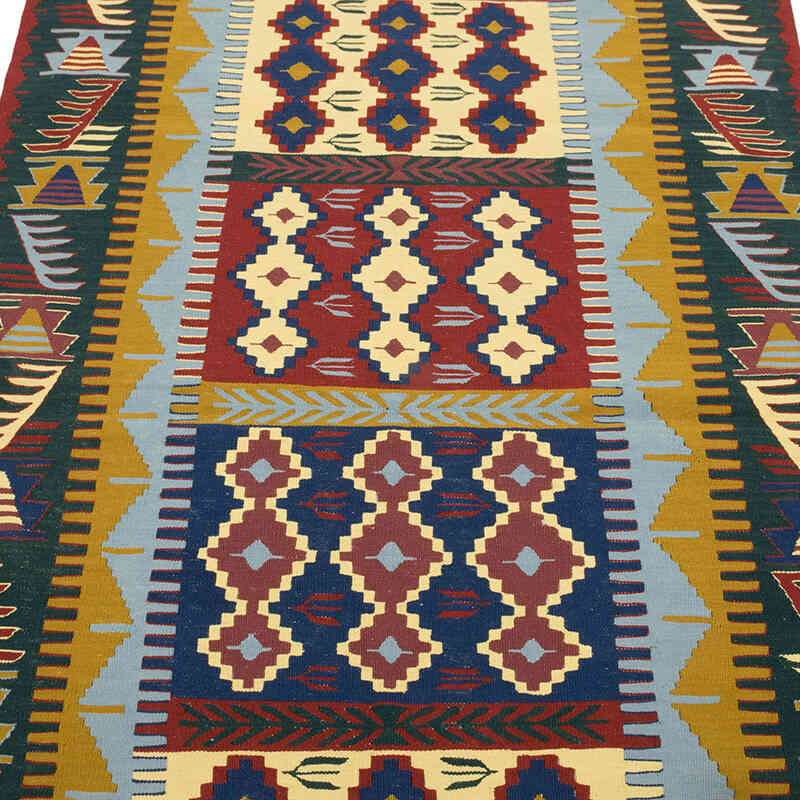 Yeni Kök Boya El Dokuma Kilim - 111 cm x 164 cm - K0080188