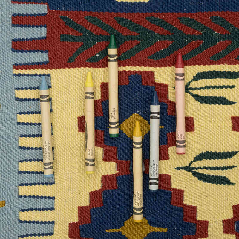 Yeni Kök Boya El Dokuma Kilim - 111 cm x 164 cm - K0080188