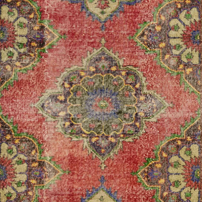Vintage Turkish Hand-Knotted Rug - 9' 5" x 12' 10" (113" x 154") - K0080194