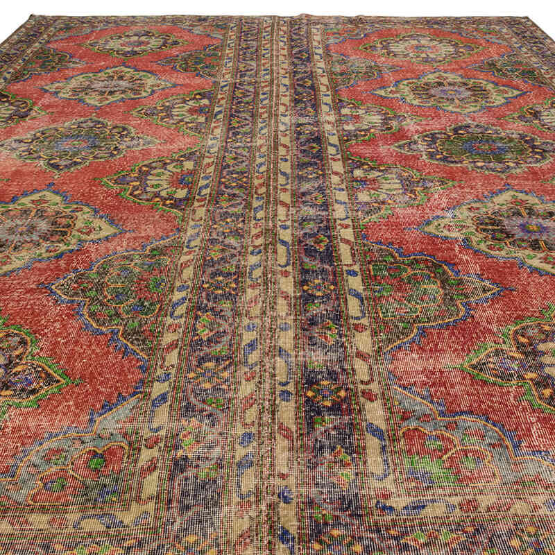 Vintage Turkish Hand-Knotted Rug - 9' 5" x 12' 10" (113" x 154") - K0080194