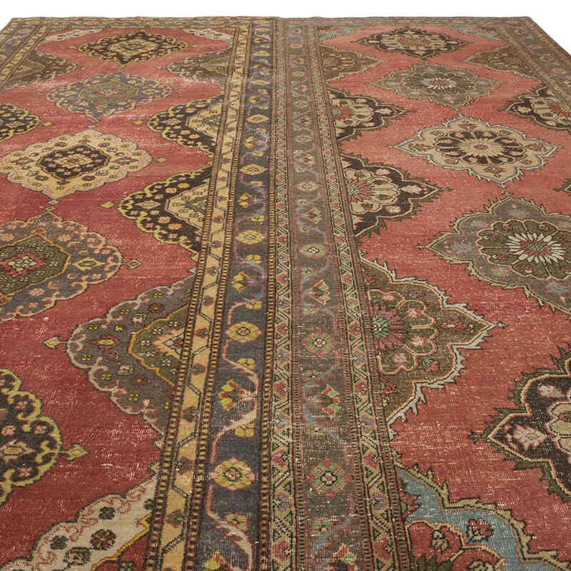 Alfombra Vintage Turca Anudada a Mano - 280 cm x 396 cm - K0080202