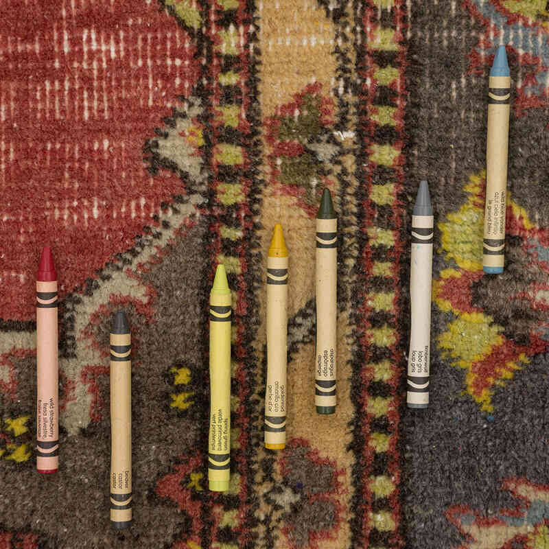 Alfombra Vintage Turca Anudada a Mano - 280 cm x 396 cm - K0080202