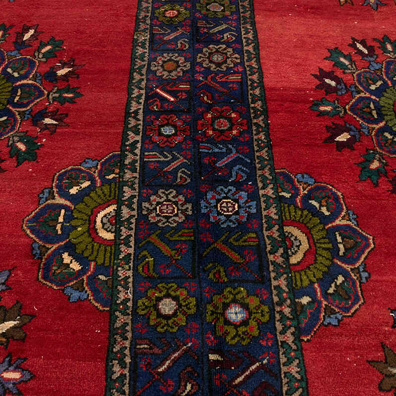 Vintage Turkish Hand-Knotted Rug - 8' 11" x 13'  (107" x 156") - K0080203