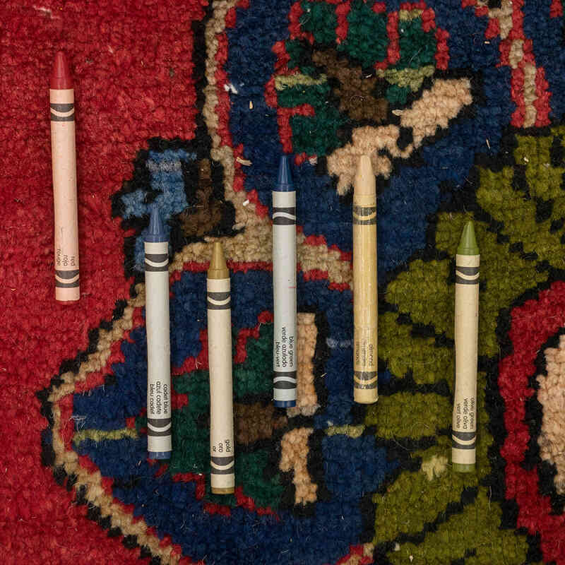 Vintage Turkish Hand-Knotted Rug - 8' 11" x 13'  (107" x 156") - K0080203