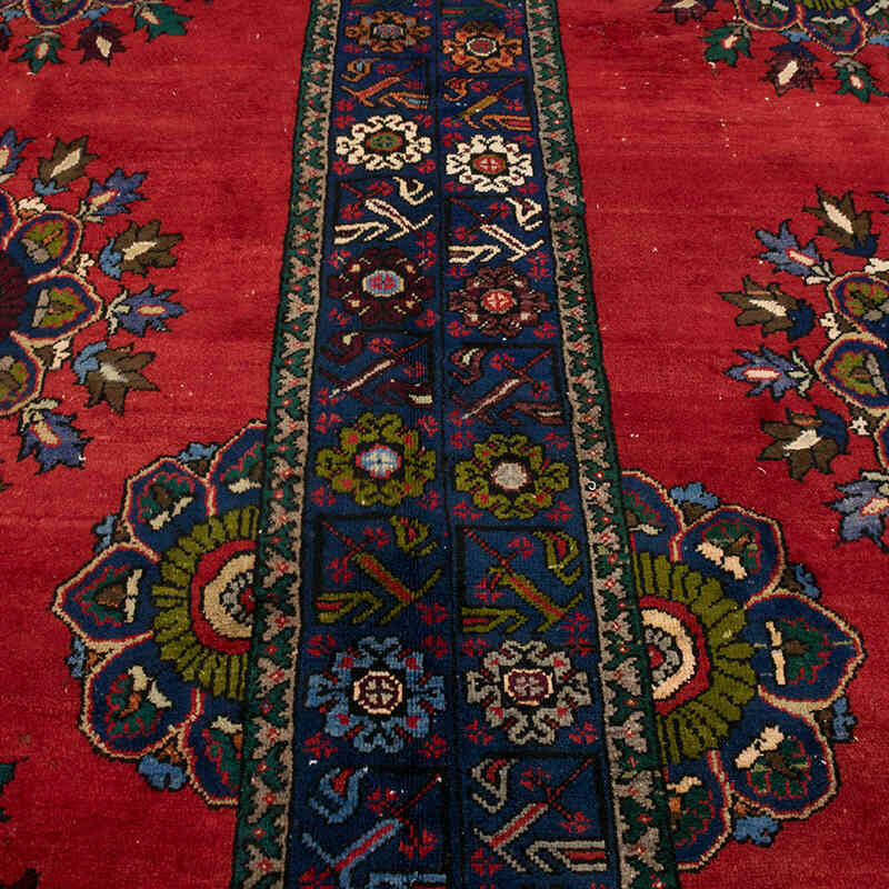 Vintage Turkish Hand-Knotted Rug - 8' 11" x 13'  (107" x 156") - K0080203