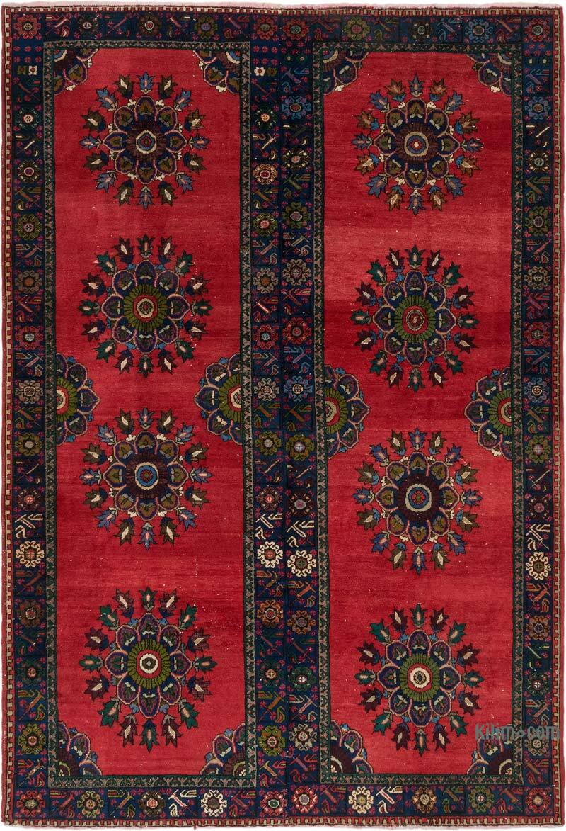 Vintage Turkish Hand-Knotted Rug - 8' 11" x 13'  (107" x 156") - K0080203