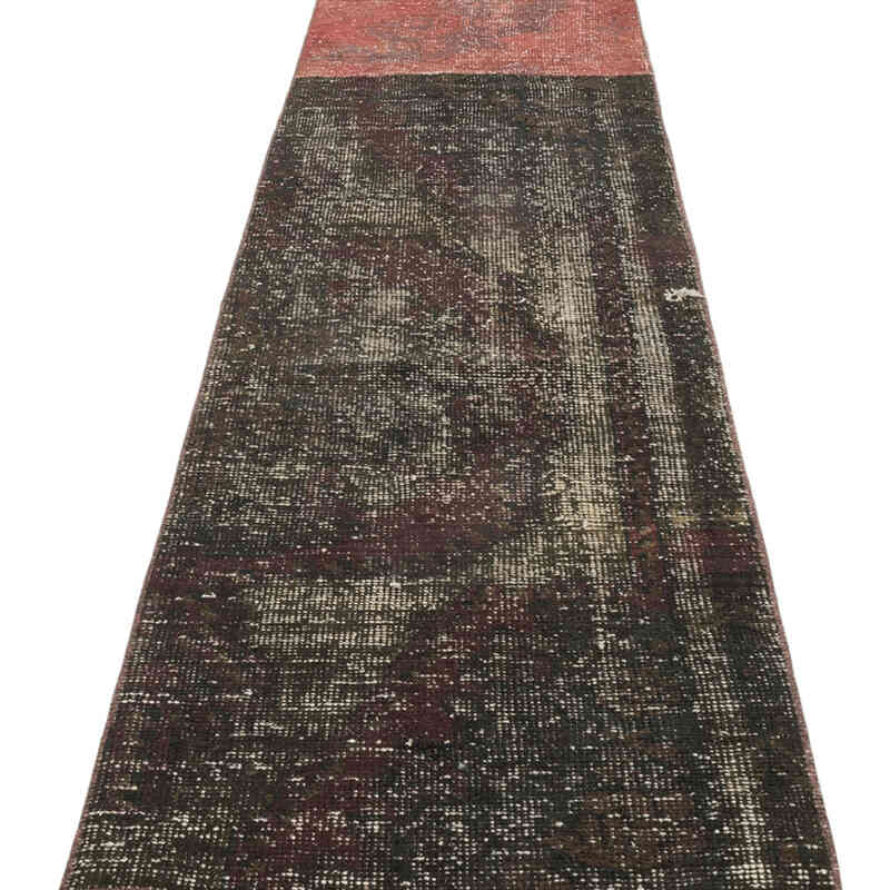 Alfombra de Pasillo Turca Vintage Sobreteñida - 63 cm x 835 cm - K0080217