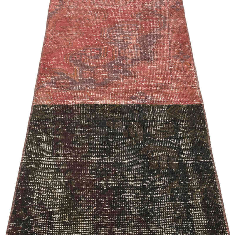 Alfombra de Pasillo Turca Vintage Sobreteñida - 63 cm x 835 cm - K0080217