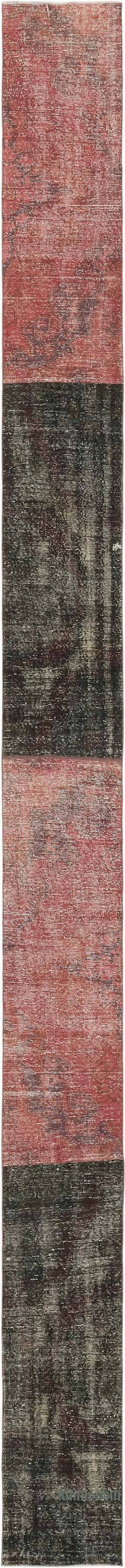 Alfombra de Pasillo Turca Vintage Sobreteñida - 63 cm x 835 cm - K0080217