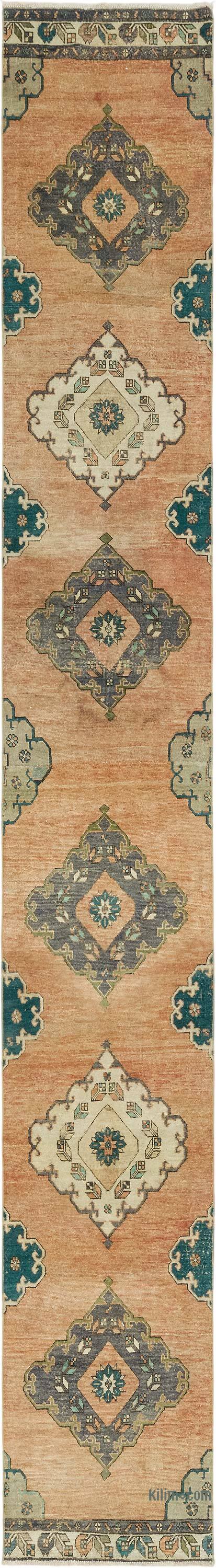 Vintage Turkish Runner Rug - 2' 9" x 20' 6" (33" x 246") - K0080218
