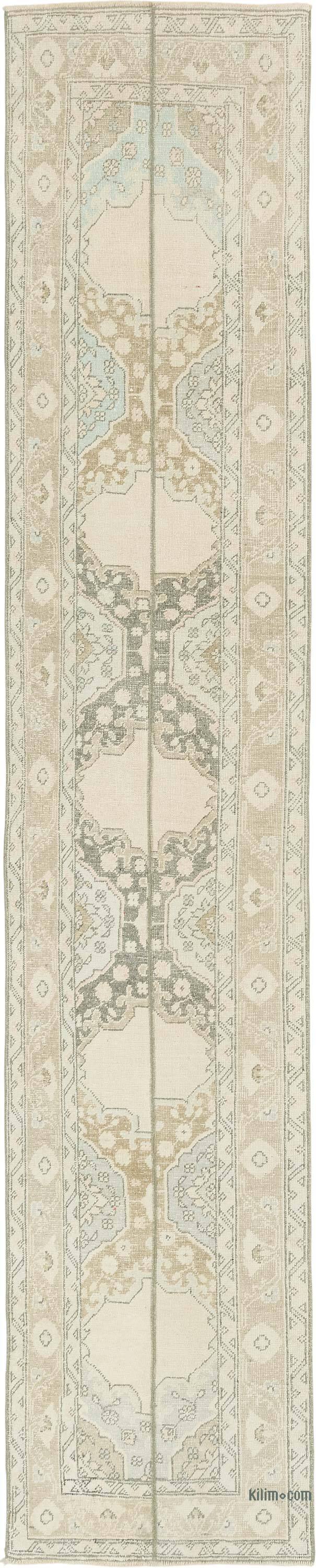 Vintage Turkish Runner Rug - 2' 6" x 12' 5" (30" x 149") - K0080255