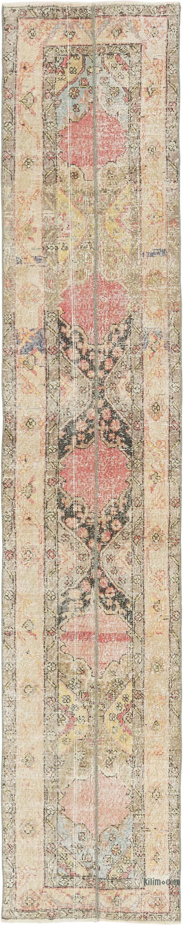 Vintage Turkish Runner Rug - 2' 2" x 11' 2" (26" x 134") - K0080267