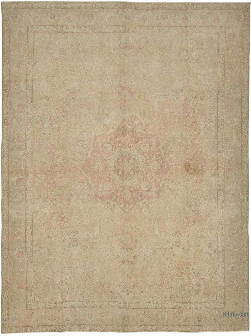 Vintage Hand-Knotted Oriental Rug - 9' 7" x 12' 10" (115" x 154") - K0080274