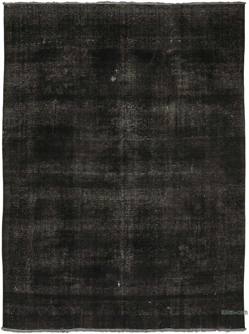Overdyed Vintage Hand-knotted Oriental Rug - 9' 2" x 12' 6" (110" x 150") - K0080287
