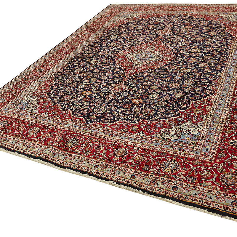 Vintage Hand-Knotted Oriental Rug - 9' 10" x 12' 7" (118" x 151") - K0080291