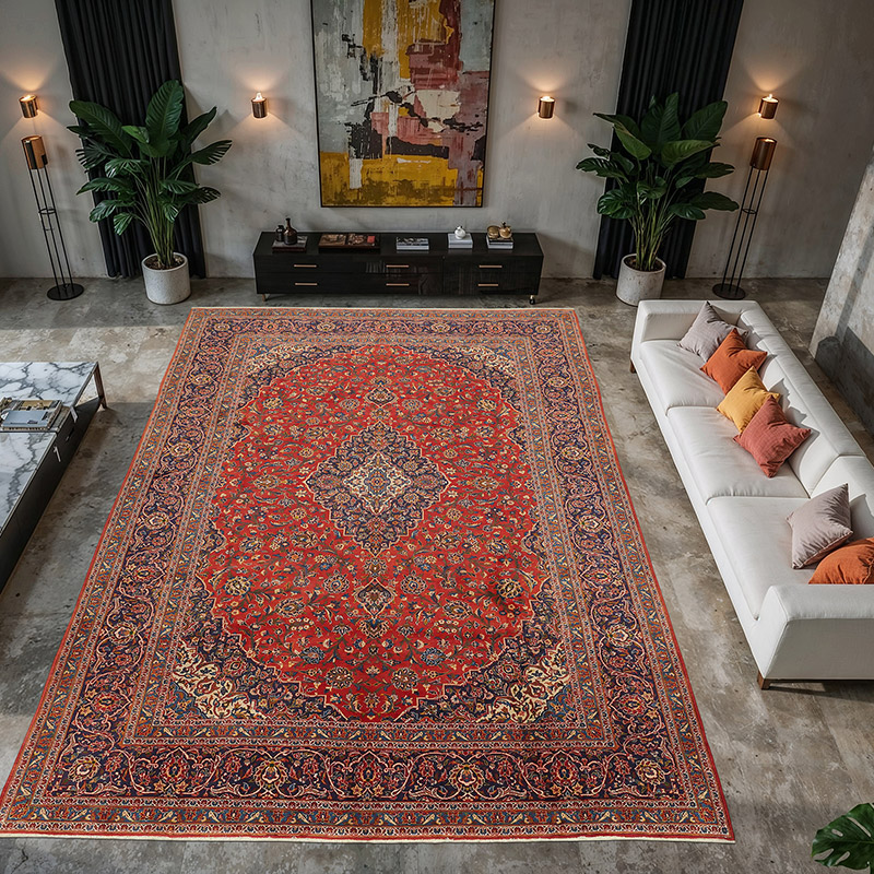 Vintage Hand-Knotted Oriental Rug - 10'  x 14' 1" (120" x 169") - K0080293