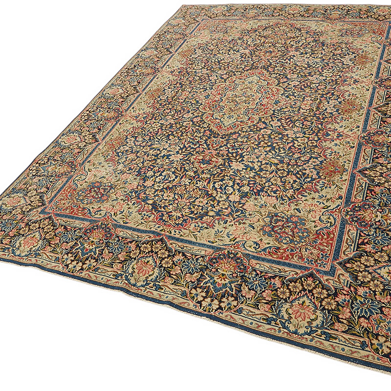Vintage Hand-Knotted Oriental Rug - 6' 8" x 9' 8" (80" x 116") - K0080295