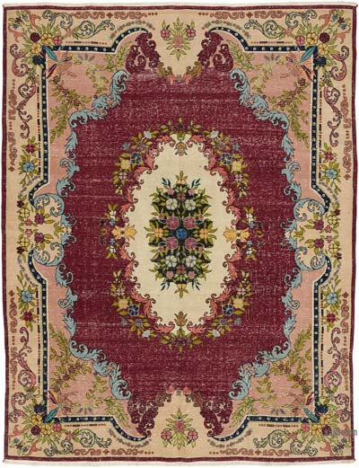 Vintage Hand-Knotted Oriental Rug - 8' 4" x 10' 11" (100" x 131")